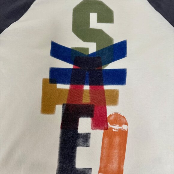 Gymboree boys’ long-sleeve raglan shirt featuring a fun and colorful “SKATE” - Picture 2 of 8